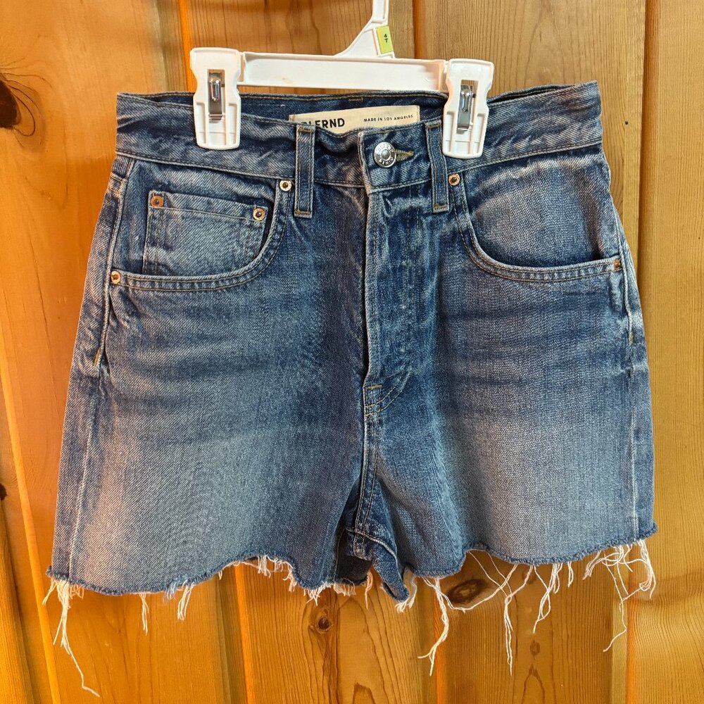 GRLFRND Jules Faded Denim Shorts
